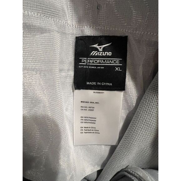 Mizuno Mens Performance Baseball Pants Short Length, XL, Gray - Picture 3 of 3